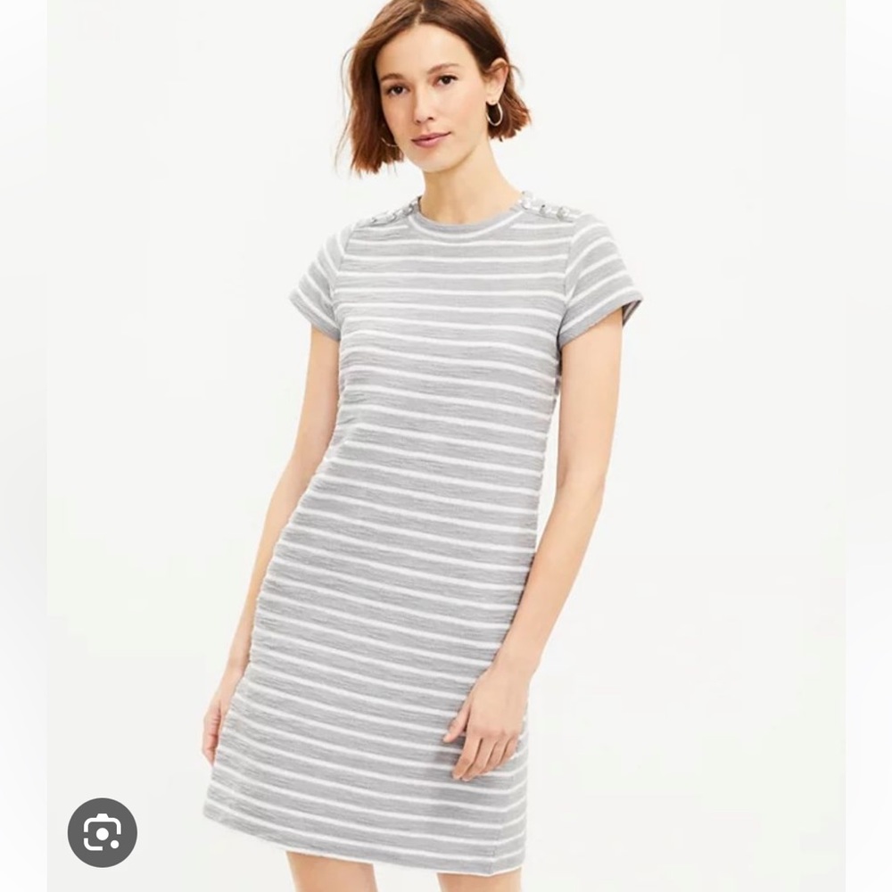 Loft Striped Sailor Tee Dress